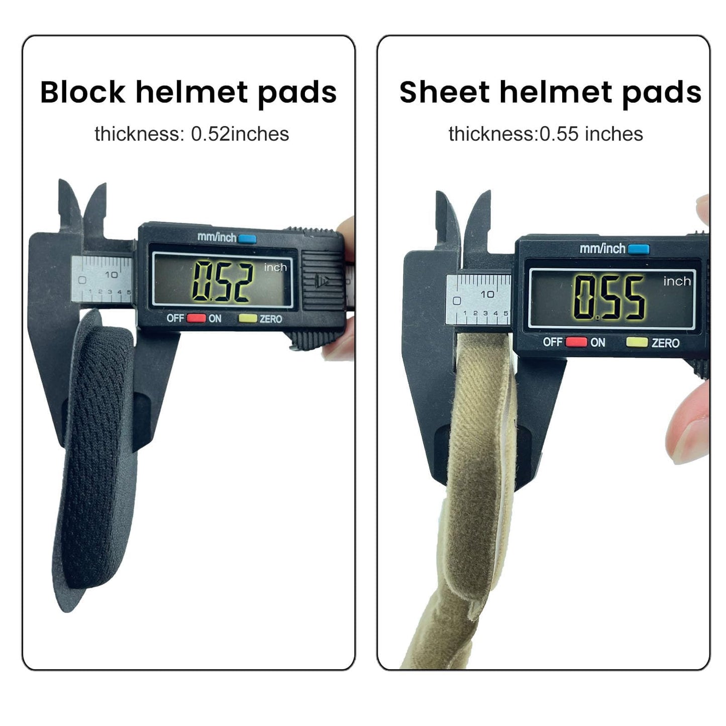 Tactical Helmet Protective Pads, Universal Replacement Memory Foam Helmet Padding Inserts, Shock Absorbing Cushion Kit for Fast/ACH/MICH/USMC/PASGT/Maritime Helmets