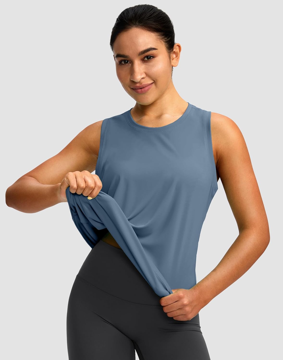 Skiennix Women's Athletic Tank Top - Sleeveless Racerback Design for Yoga & Gym | Loose Fit