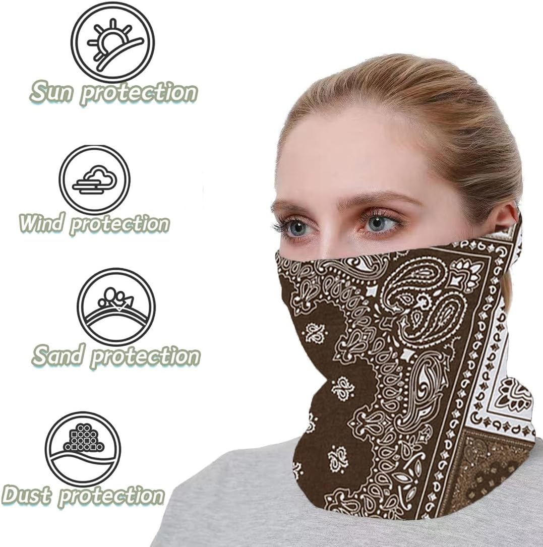 Skiennix Neck Gaiter Face Cover - Breathable Sun & Dust-Proof Mask for Cycling, Running, Hiking