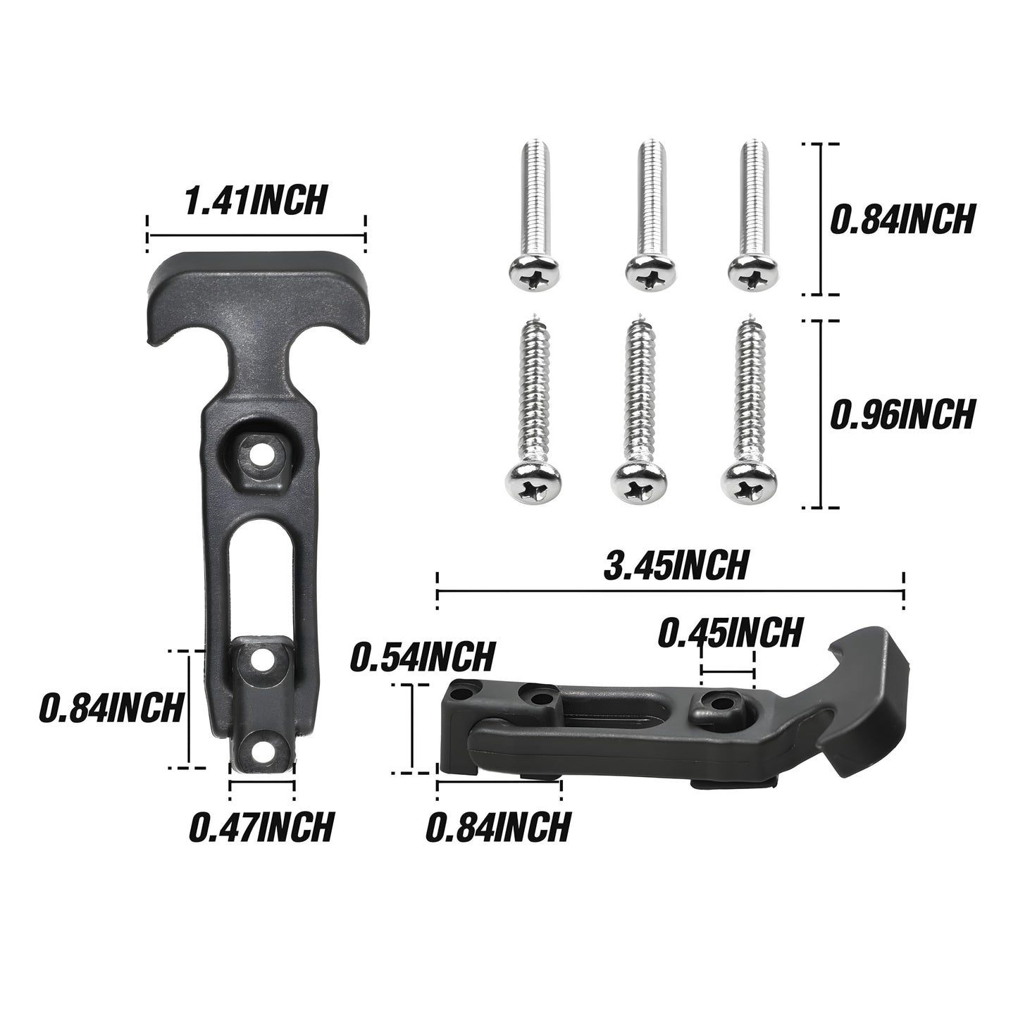 Shu-Ran Cooler Latches Rubber Latches Replacement for Cooler,Boat,Golf Cart Bed,Tool Box,Off-Road Vehicles,Farm Machinery, Flexible T-Handle Draw Latches(8 Pack)