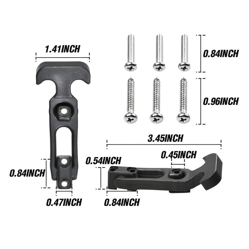 Shu-Ran T-Handle Draw Latches, Rubber Cooler Latches Replacement for Cooler,Boat,Golf Cart,Tool Box,Off-Road Vehicles,Farm Machinery, Harder Rubber Without Elasticity(4 Pack)