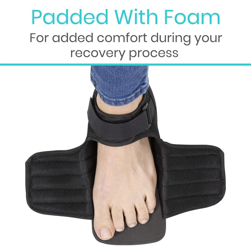Vive Wedge Post-Op Shoe - Offloading Boot for Heel or Ankle Pain - Medical Foot Recovery for Bone or Soft Tissue Surgery, Fracture, Plantar Fasciitis, Ulcerations, Feet (Large)