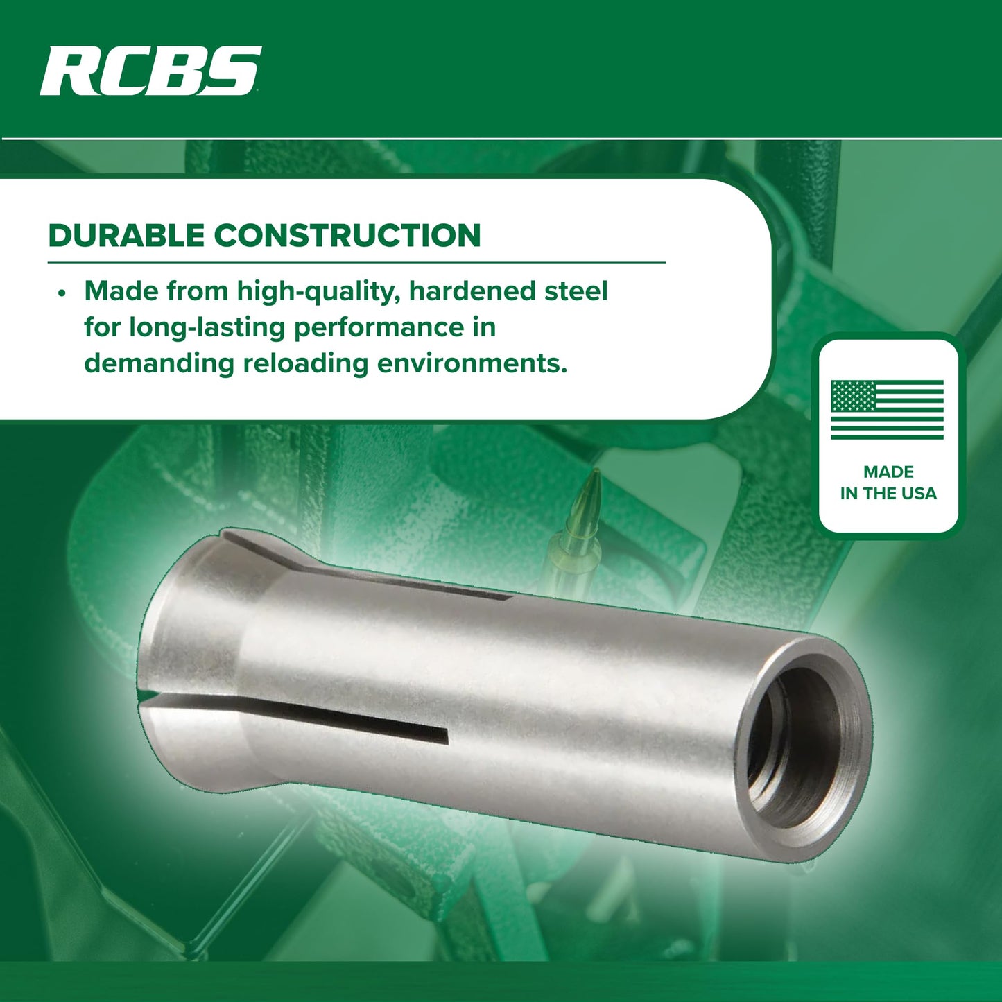 RCBS, Bullet Puller Collet, .22 Caliber, Silver
