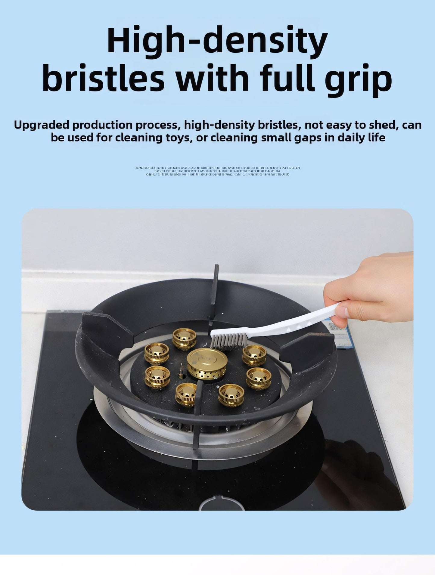 Stainless Steel Wire Brushes - Heavy-Duty Reinforced Bristle Cleaning Brushes for Kitchen, Industrial Use, Walnut Carving Gaps, Rust Removal & Polishing (5-Pack, 18cm White Handle)