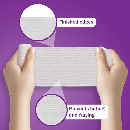 Conforming Stretch Gauze Rolls - 3 Inch White Non-Sterile Wrap, Pack of 12 for Wound Care