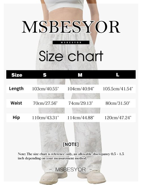 MSBESYOR Camo Pants Women Baggy Fleece Y2K Camouflage Cargo Pants High Waisted Wide Leg Drawstring Jogger Sweatpants