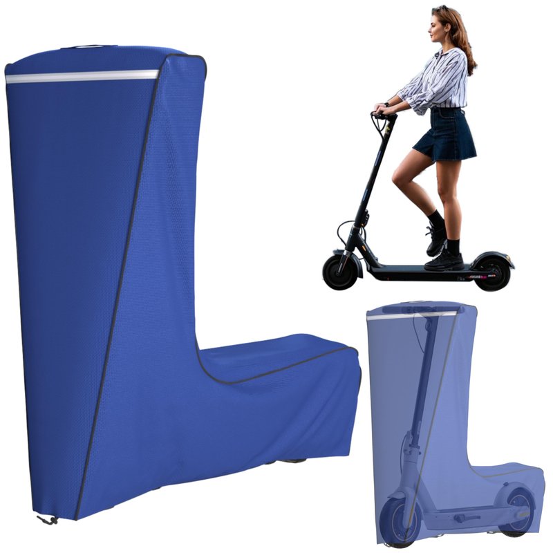 JCGJ Electric Scooter Cover,1680D Heavy Duty Waterproof and Dustproof Oxford Cloth, UV Resistant & Anti-Scratch, Includes Storage Pouch,A Better Fitting Electric Scooter Cover (61x8x53 inches)