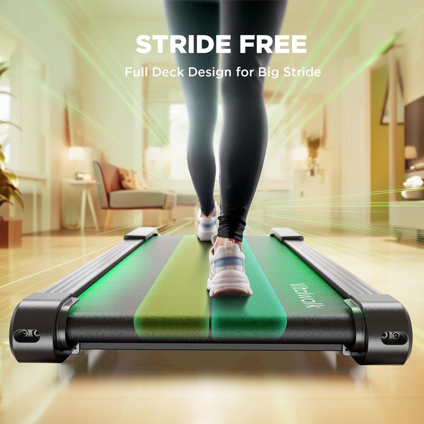 Vitalwalk Walking Pad with Incline 15% Auto Treadmills for Home Small Space