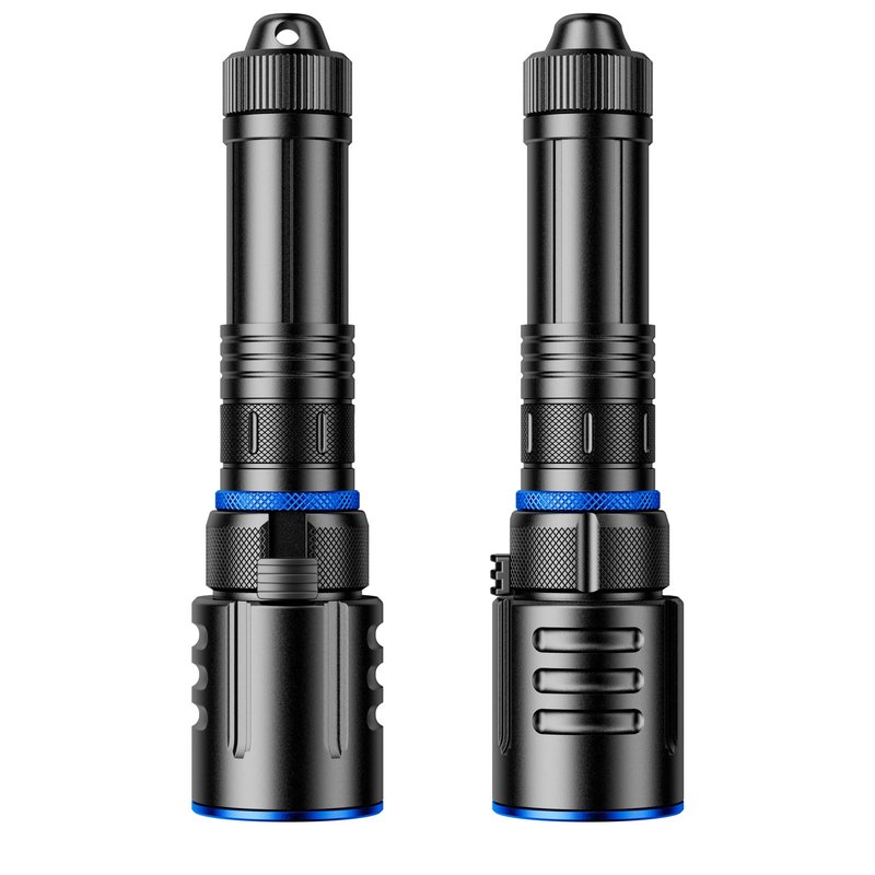 SHiLiPAi Scuba Diving Flashlight Dive Torch,High Lumens Rechargeable LED Flashlight, Underwater Scuba & Snorkeling Torch for Diving, Caving, and Emergency Use