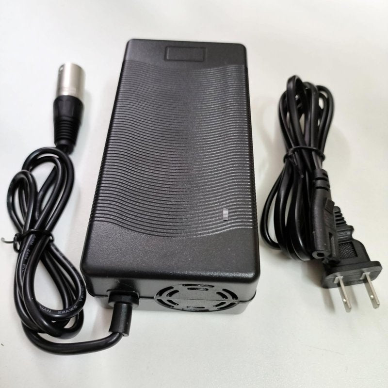 [Verified Fit] 52 Volt Electric Charger 3-Pin XLR, for Juiced CrossCurrent RipCurrent HyperScorpion 52V Battery Pack and Other 14S 52V Brands 3-Pin (58.8V 3A max)