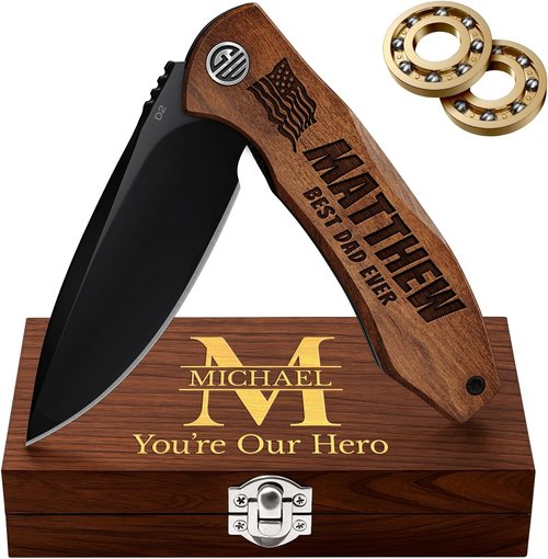 Custom Knife | Personalized Engraved Gifts for Men & Women - Unique Pocket Knives for Birthdays & Anniversaries