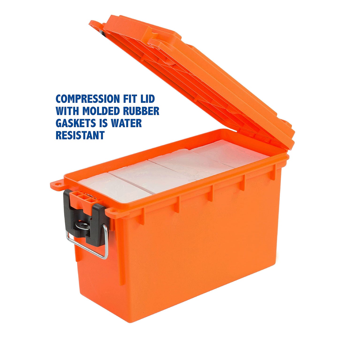 Sheffield 12680 Marine Storage Box, Dry Box Made in USA, Water Resistant Container for Boat and Dock Gear, Small Parts Organizer with Latch, Stackable