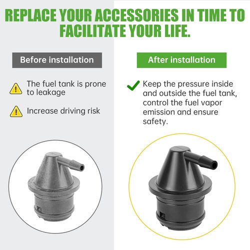 10L0L Golf Cart Fuel Tank Vent Assembly Compatible with Club Car DS (1992-2015) Precedent (2004-2015), Replaces Part 1015143, 103905201