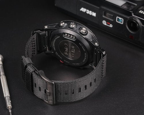 HEMSUT Compatible with Garmin, 22mm Military Strap for Fenix 8 47mm /7/7 Pro/6/6 Pro/5/5 Plus/E 47mm, MARQ Athlete, Instinct 2, D2 Delta S/Descent G1, Approach S60/62/S70 47mm, Forerunner Quatix 6/5