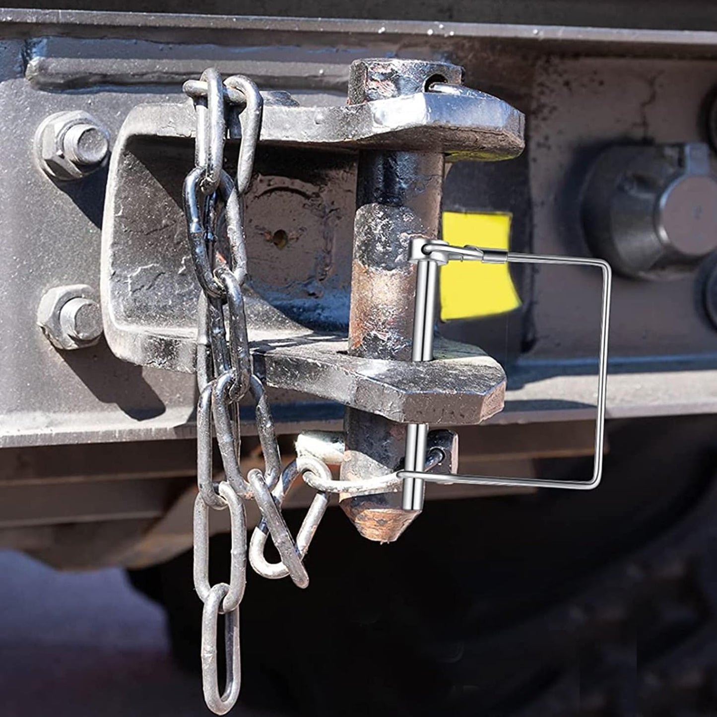 Truleego 4 Pack Trailer Hitch Pin 1/4x4 Inch, Zinc Coated Carbon Steel, Heavy Duty Safety Lock Pin for Boat, RV, Utility Trailers, Secure & Durable Connection