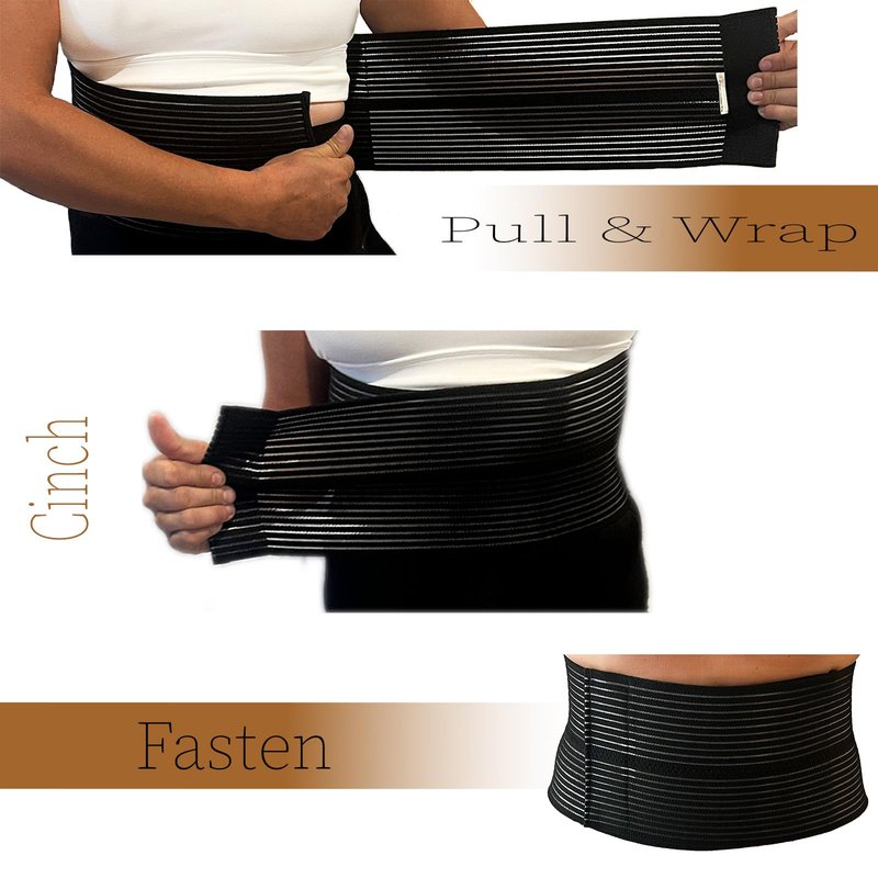 Copper Compression Wrap Back, Waist, Ribs, Knee, Leg, Arm Copper-Infused Compression Bandage, Brace, Support & Binder