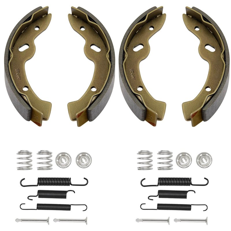 EZGO TXT Brake Shoes Rear Kit Assembly Fit for 2-Cycle EZGO TXT/Medalist 1997-2008 and Workhorse 97+, Golf Cart Brake Pads OEM 27943G01 27945G01 70794G01 70795G01, Only for 2-Cycle EZGO Carts