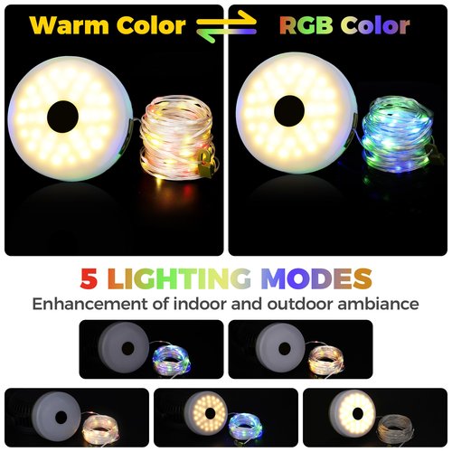 10L0L Golf Cart Roof Light with LED Neon Light Strip Kits - 5 Modes & Magnet, USB-C Rechargeable Waterproof Golf Cart Decorative Lights for Yamaha EZGO Club Car Night Golf & Party Decor