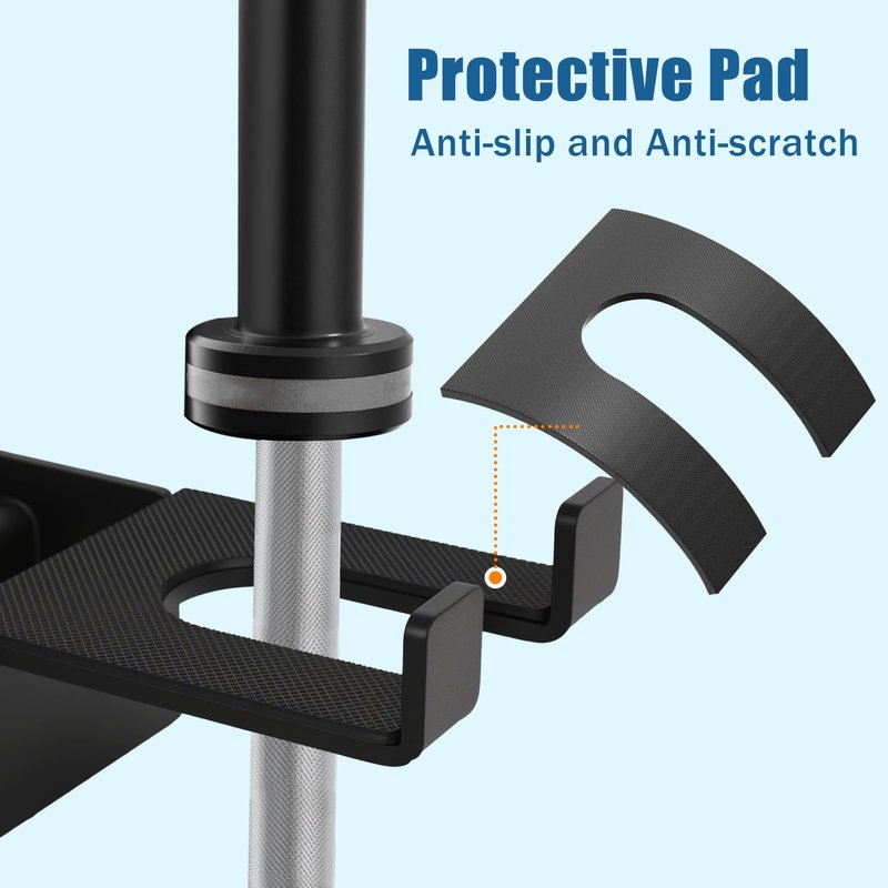 Olympic Barbell Holder for 3x3inch Power Racks (down)
