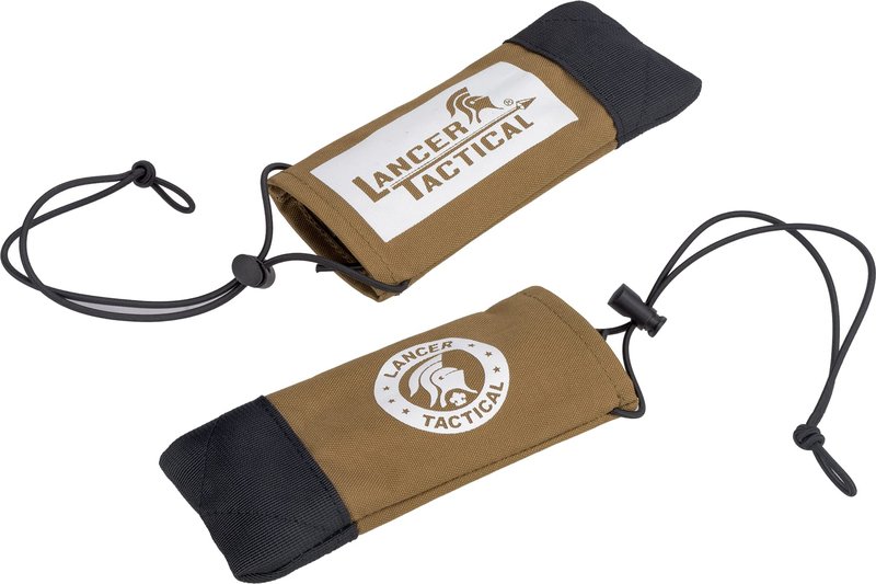 Lancer Tactical Airsoft Tactical Airsoft Barrel Cover w/Bungee Cord for Airsoft Guns and Paintball Markers-3 Pack (Tan)
