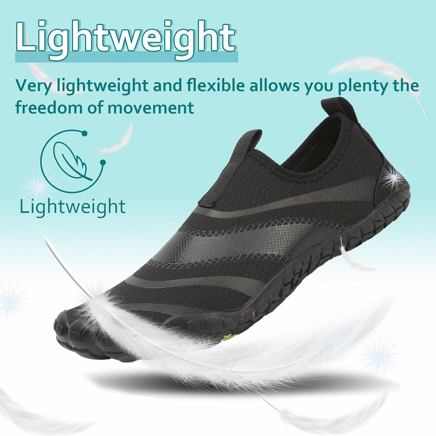 Skiennix Water Shoes - Quick-Dry Aqua Socks for Men & Women | Ideal for Beach, Pool & Water Sports