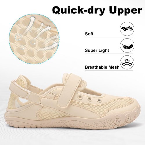 BARERUN Women's Water Shoes - Quick-Dry, Breathable Outdoor Sandals for Hiking & Beach | Lightweight, Non-Slip Design