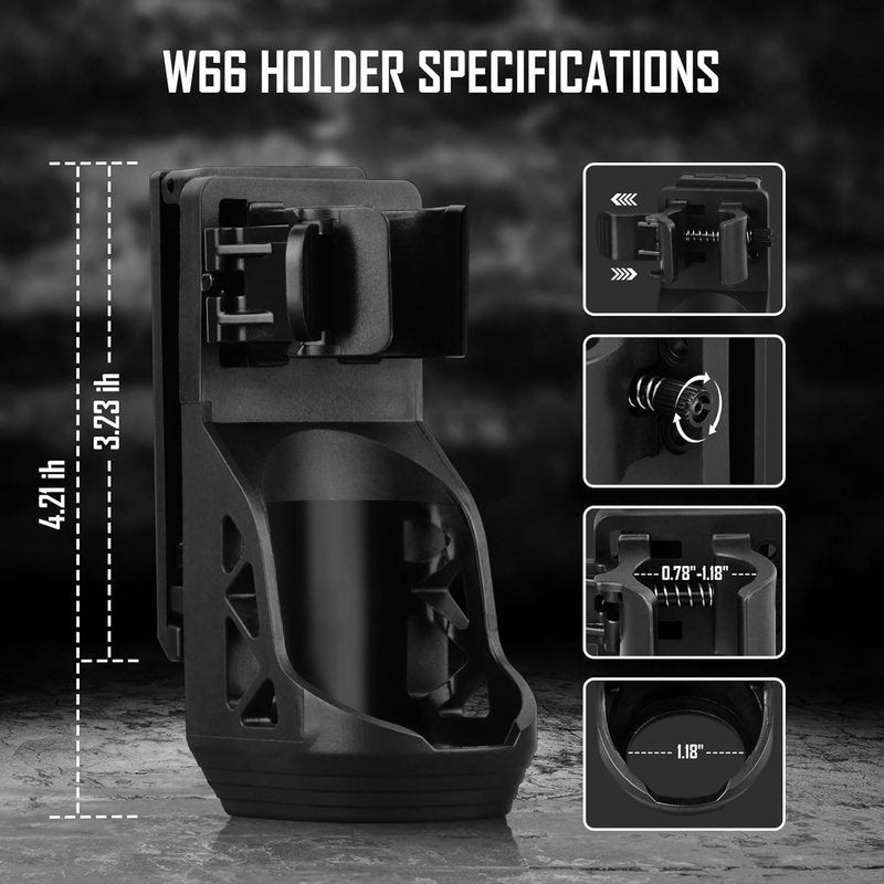 ULTRAFIRE 1000 High Lumen Tactical EDC Flashlight with Holster,Single Mode Police Flashlight with Belt Holder,Bright Law Enforcement Flashlight with Holster for Duty Belt T1 PRO