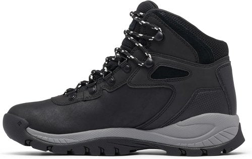 Columbia Women's Newton Ridge Waterproof Hiking Boots - Lightweight & Durable | Black/Chalk, Size 8.5