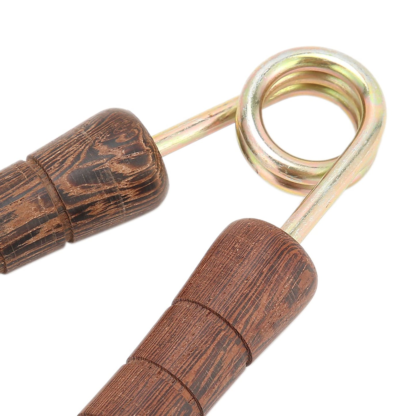 Hand Grip Strengthener, Wood Handle Hand Grip Strengthener, Wrist & Forearm Hand Exerciser Metal Grip Strength Trainer Hand Grip Finger Strengthener