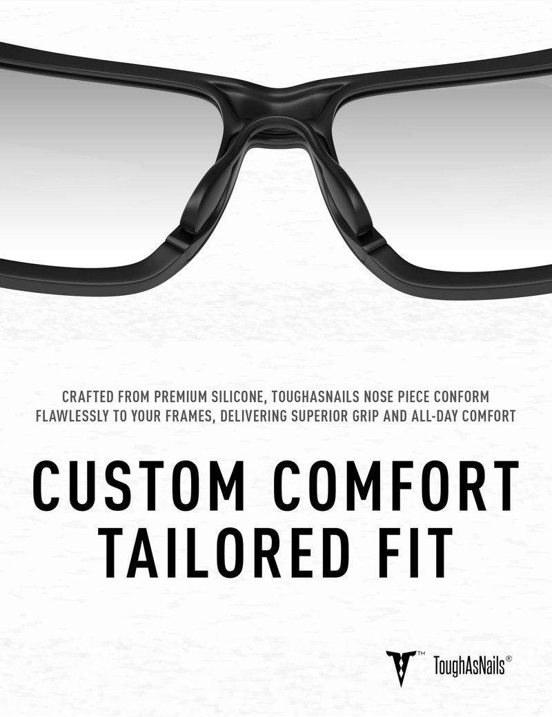 ToughAsNails Standard Fit Black Replacement Nose Pads Pieces for Oakley Split Time OO4129/Split Shot OO9416/Targetline OO9397/Crossrange OO9361/Crossrange XL OO9360/Crossrange Patch OO9382 Sunglasses