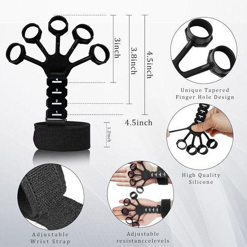 Grip Trainers - Forearm Strengtheners & Finger Trainers for Enhanced Grip | 5-Pack