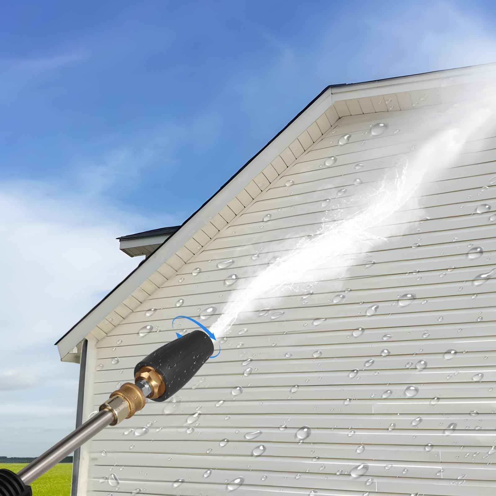 SOFIPE Foam Cannon Kit, 1L Bottle with 5 Pressure Washer Nozzle Tips & Turbo Nozzle, 1/4 Inch Quick Connector, 4000 PSI Max, Compatible with Gas Pressure Washers&Electric Pressure Washers