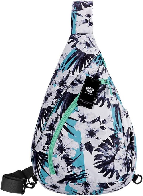 HUA ANGEL Crossbody Sling Bag - Lightweight Waterproof Chest Bag for Travel & Hiking