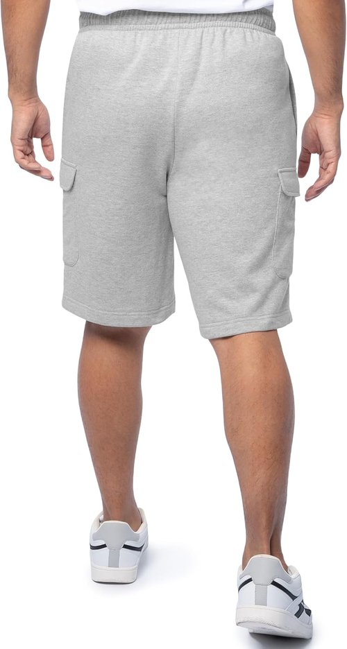 Fruit of the Loom Men's Cargo Shorts - Comfortable Fleece Fabric | Perfect for Summer Wear