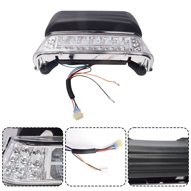 ZOOMYIN Upgrade Club Car Precedent Golf Cart LED Head Light Kit, Golf Cart Headlight Kit with Bumper for Club Car Precedent Replacement or Upgrade for 2004-UP Golf Carts