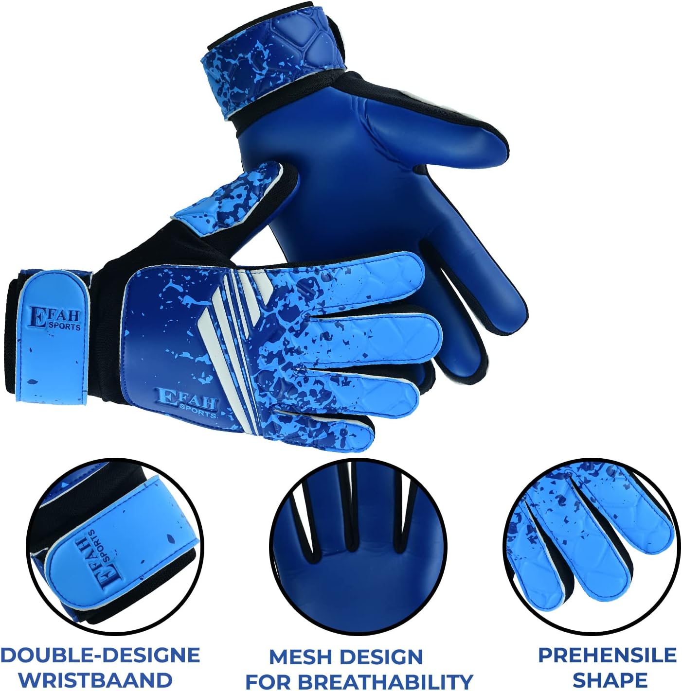 Regine Switzerland Soccer Goalkeeper Gloves - Youth Football Goalie Gloves with Strong Grip