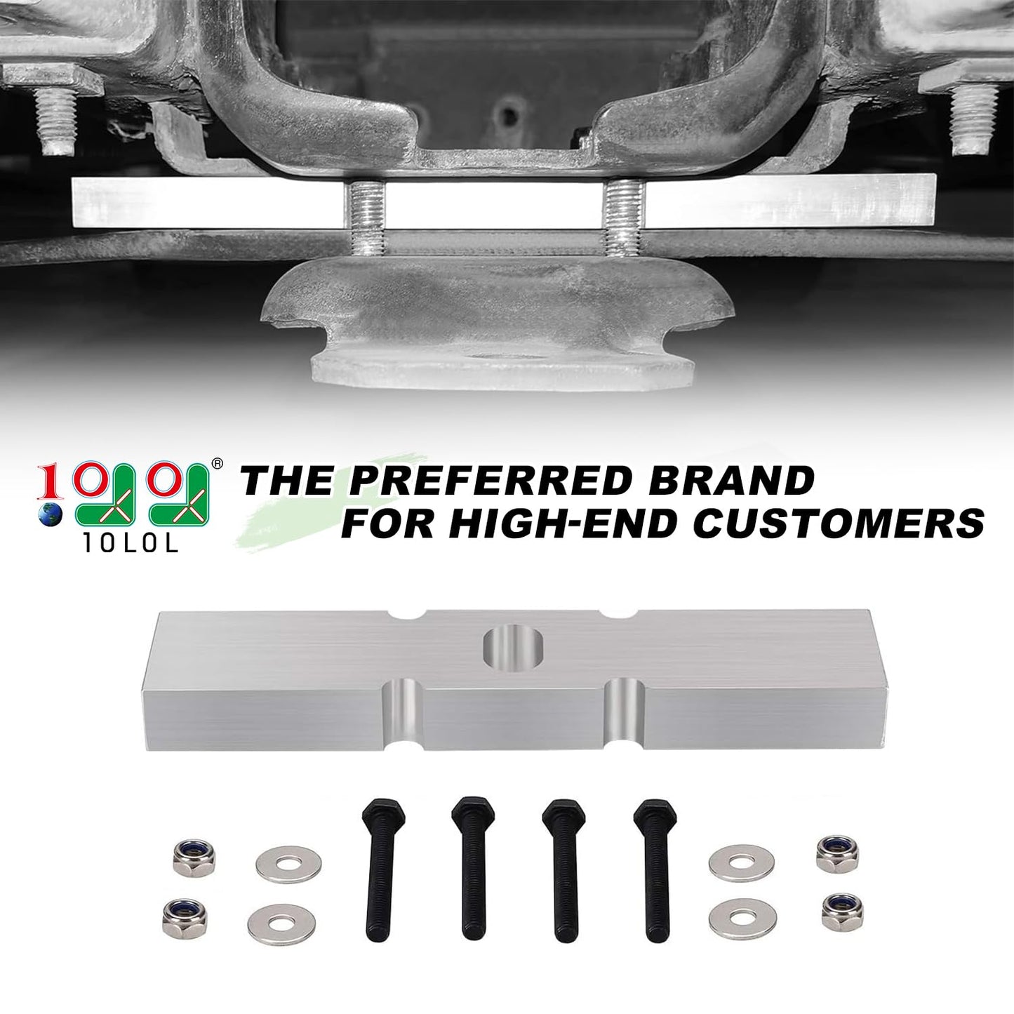 10L0L Golf Cart Front End Lift Block Kit 1 Inch for Club Car DS Gas & Electric Golf Cart