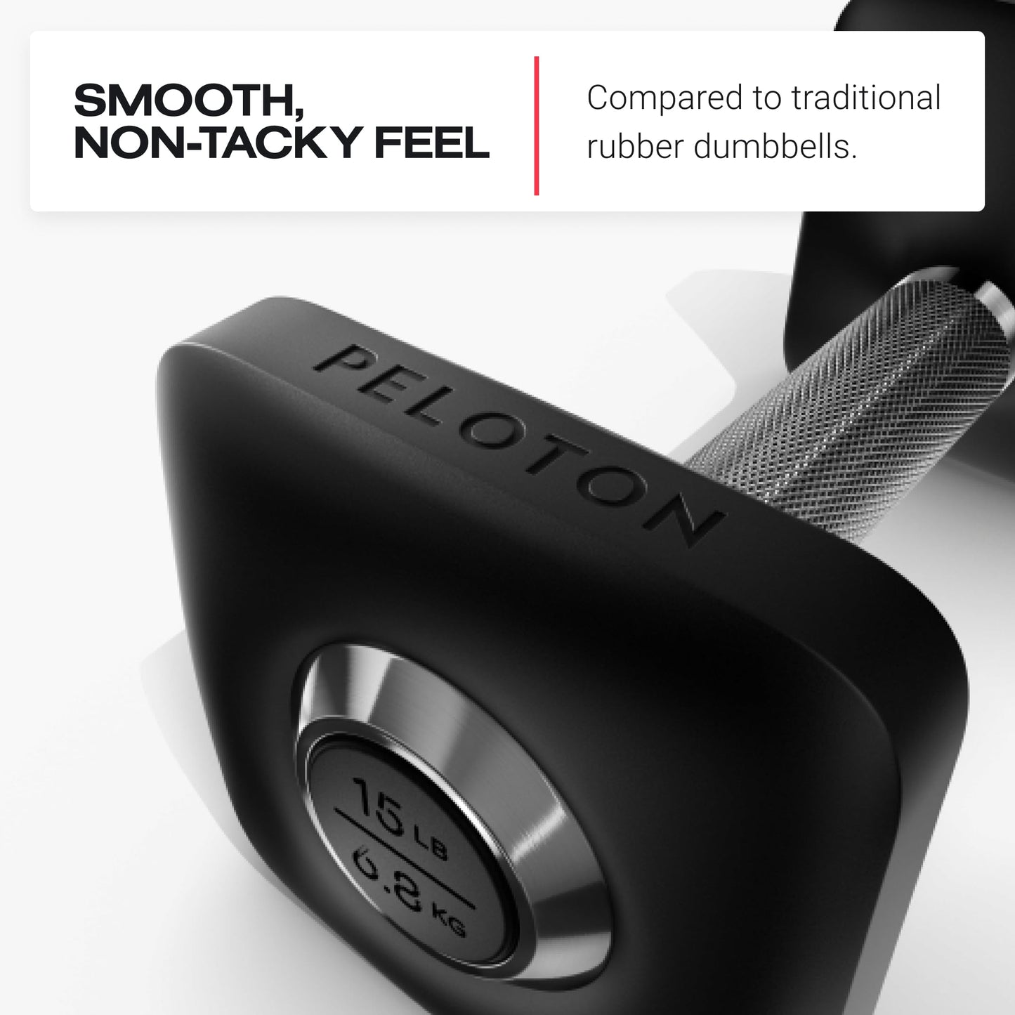 Peloton Dumbbells | Ergonomically Designed Pair of Cast Iron Weights With Urethane Coating and Nonslip Grip, Available in Set of Two - 5 lb, black