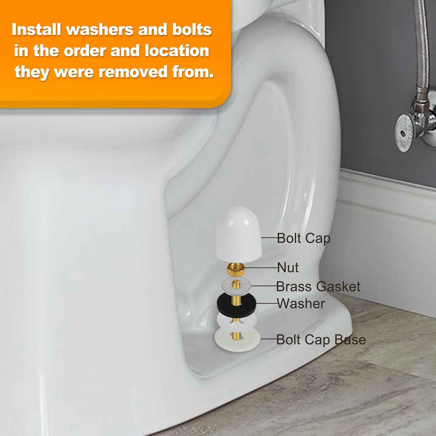 Toiglo Toilet Extra Thick Wax Ring, Jumbo Wax Ring with Bolts for Floor Outlet Toilets New Install or Re-seat, Fits 3-inch or 4-inch Waste Lines (2 PCS)