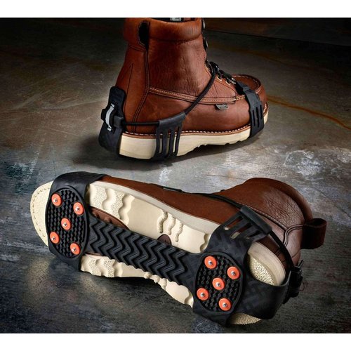 Ergodyne - 16774 TREX 6310 Adjustable Slip-On Ice Traction Cleat with 10 Carbon Steel Spike Grips,Black,Large