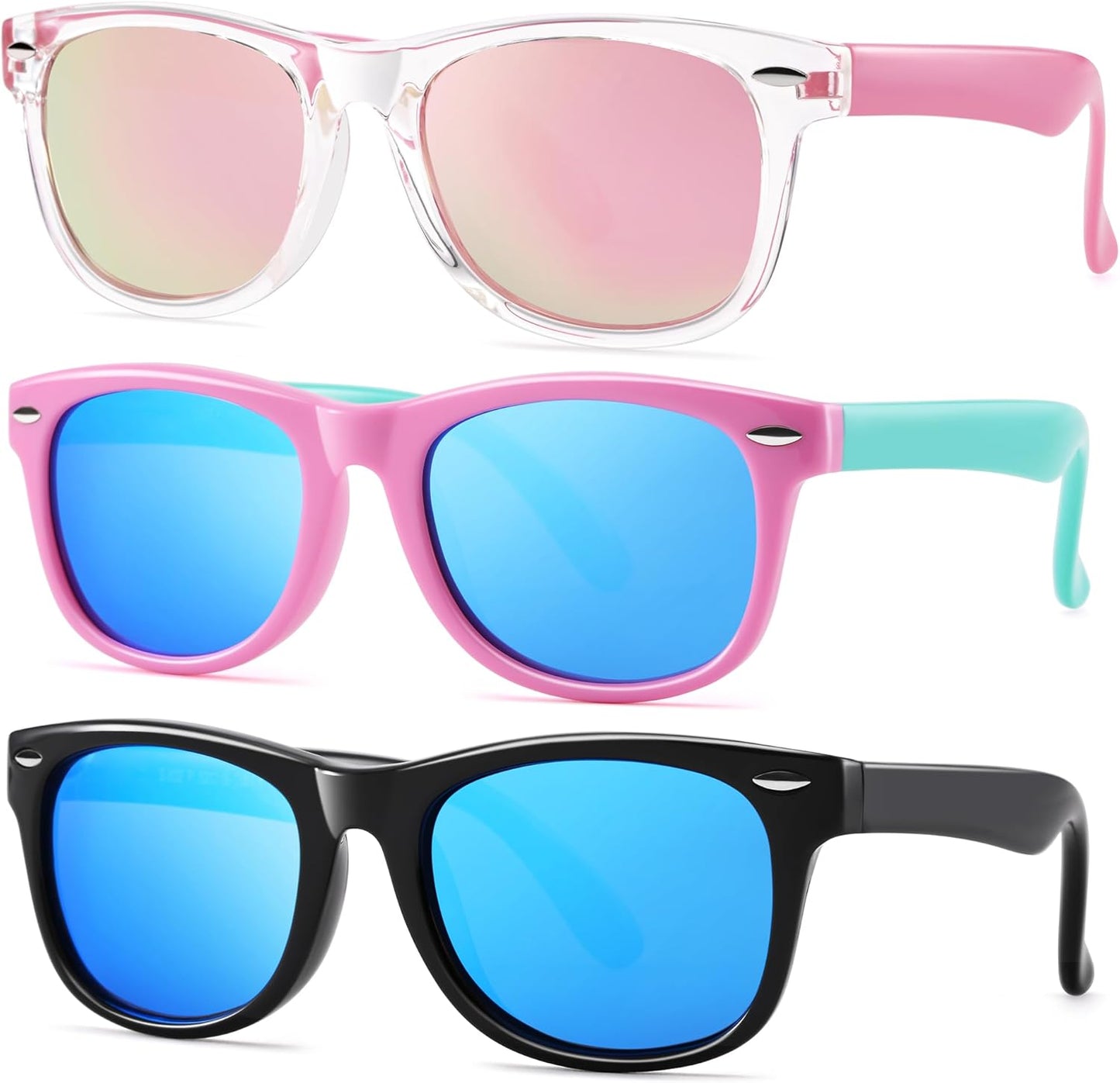 Pro Acme Kids Polarized Sunglasses - Flexible TPEE Frame Shades for Ages 3-12 | Toddler Girls & Boys