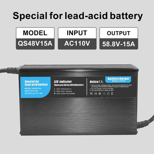 36V 15A Golf Cart Charger Special for Lead-Acid Batteries D-Type Plug for EZGO TXT 73345-G01