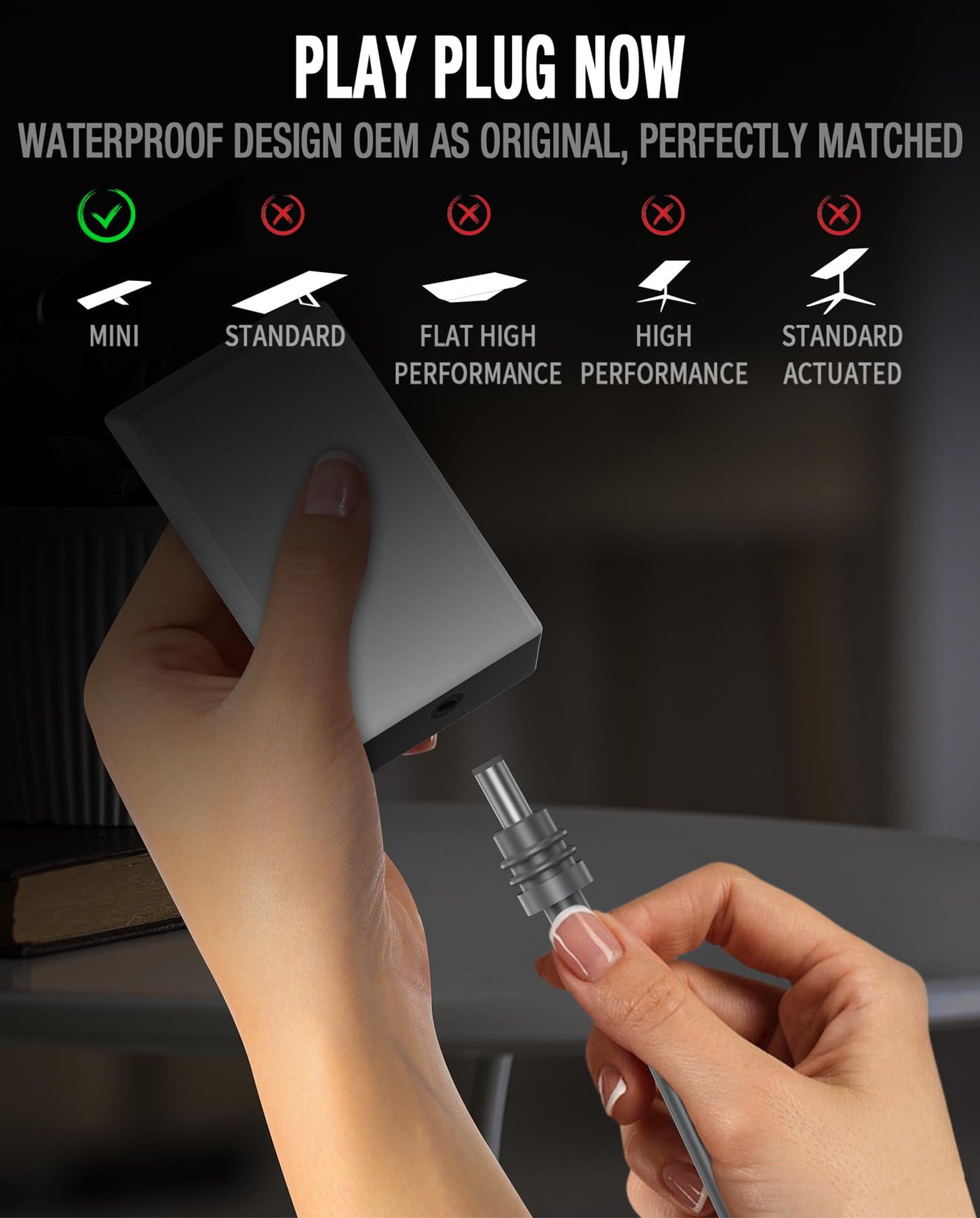 ALIENSX DC Power Cable for Starlink Mini, Reliable Replacement Cord for Starlink Mini Cable Extension Outdoor Accessories Waterproof, Gray (46M/150FT)