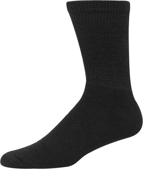 Hanes Men's Double Tough Socks - Moisture-Wicking Crew & Ankle Socks | Black & White Multi-Packs