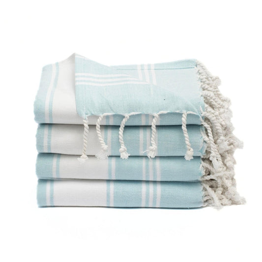 9Threads Cotton Turkish Beach Towel with Towels Oversized 36"x72" Pool Absorbent Extra Large Quick Dry Sand Travel Towel (Light Green, 2 Pack)