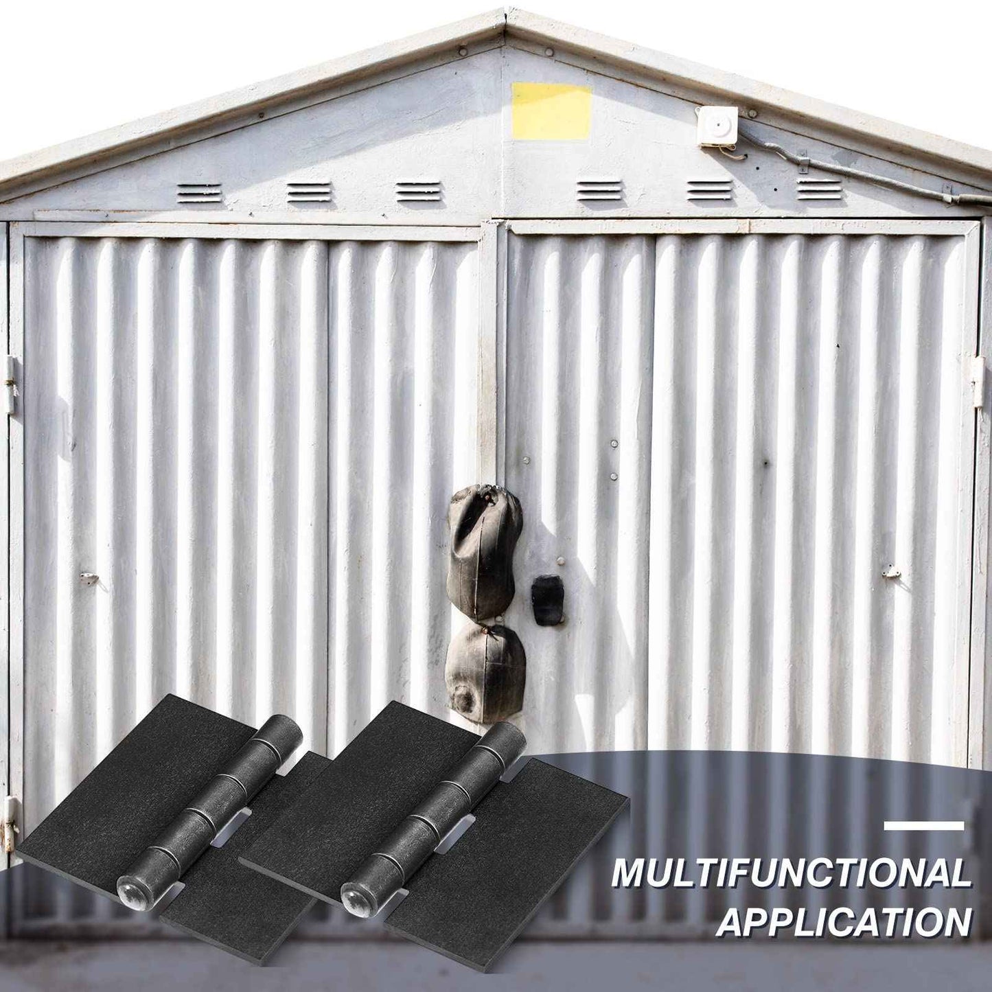 3 Heavy Duty Weldable Hinges 12 Ga Welding Long Lasting Steel Butt Hinge Corrosion and Rust Resistant Metal Weld on Hinges for Trailer Door Gates (4 Pcs)