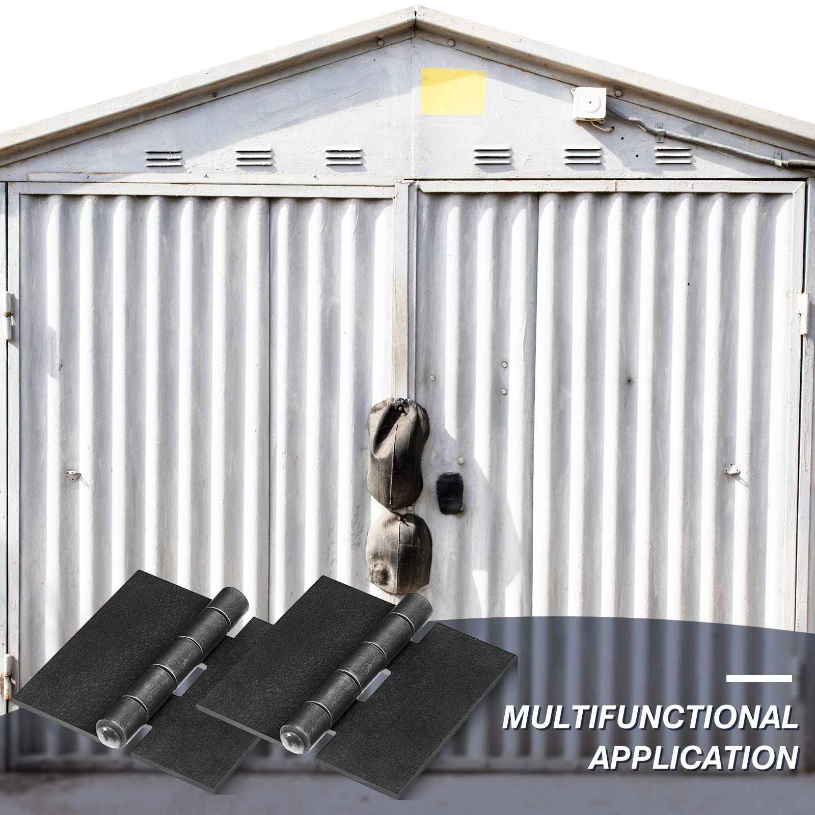 3 Heavy Duty Weldable Hinges 12 Ga Welding Long Lasting Steel Butt Hinge Corrosion and Rust Resistant Metal Weld on Hinges for Trailer Door Gates (4 Pcs)