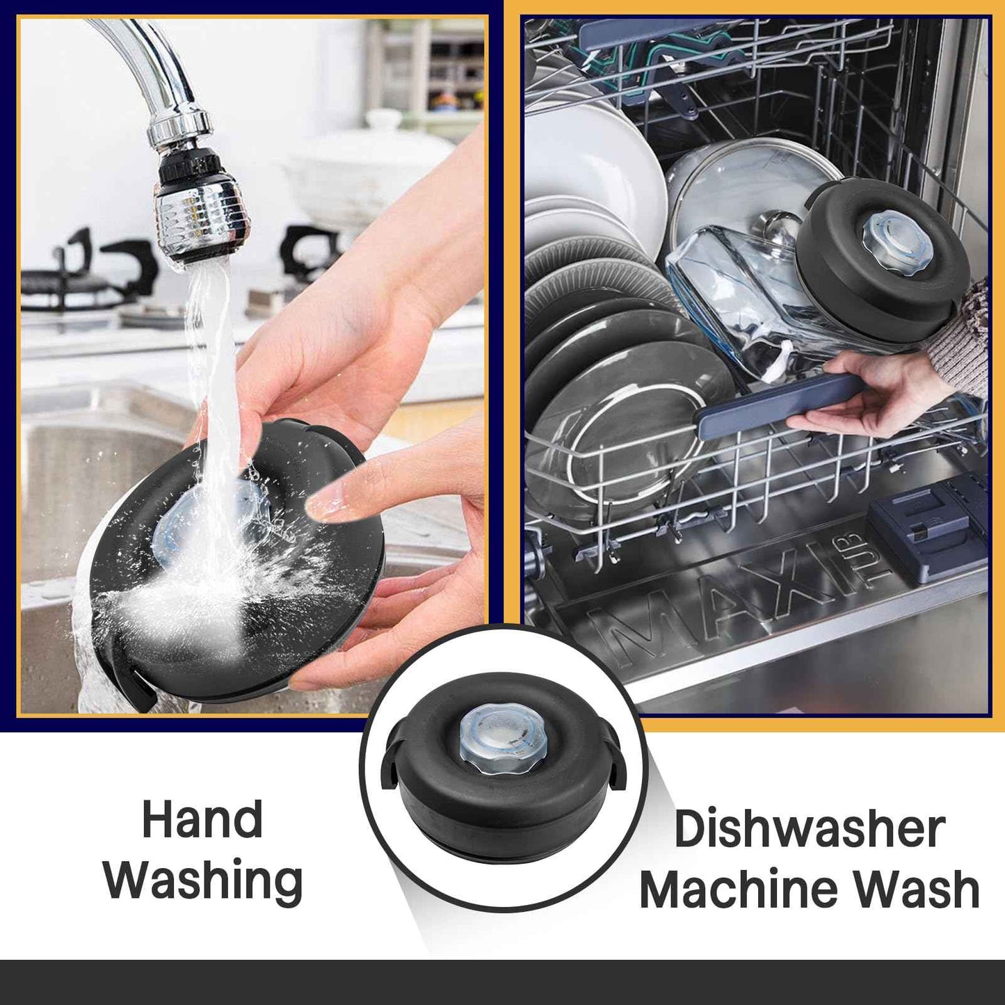 1 Pcs Replacement Lid for Vitamix Blender 64 Oz - Clear Lid Design - Fits for Vitamix 750 5200 5000 6300 7500 - For Vitamix Lid Replacement