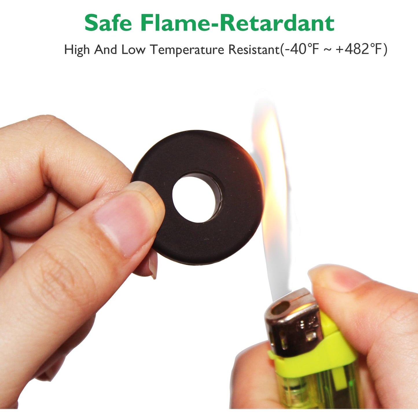 1/2 Inch Drill Hole, 3/8 Inch ID Silicone Rubber Top Hat Grommets for Wiring Automotive Firewall Hole Plug Wire Cable Protector Gasket Seal Ring for Tubing in Hydroponic, Irrigation Systems, 10 pcs