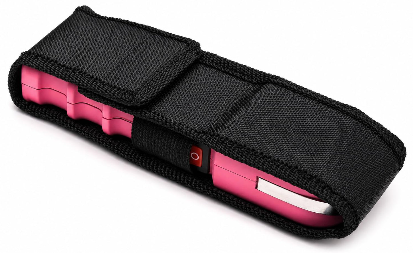 POLICE Stun Gun for Self Defense 928 - High Voltage Rechargeable with LED Flashlight, Compact & Heavy Duty, Personal Security for Women - Pink